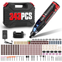 343pcs 12V USB Cordless Rotary Tool Kit 6 speeds Woodworking Engraving Pen DIY For Jewelry Metal Glass Mini Wireless Drill