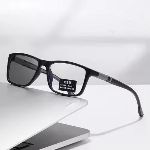Photochromic Anti Blue Light Outdoor Sports Cycling Ultra Light High-definition Color Changing Myopia Glasses 0 -0.5 -0.75 -1.25 - Image 3