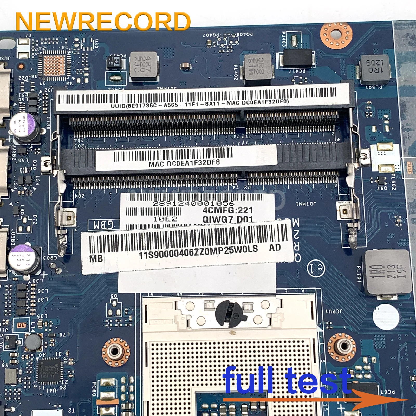 FOR Lenovo Ideapad G780 Laptop Motherboard 90000406 QIWG7 LA-7983P HM76 GT630M GPU DDR3 Main Board Full Test