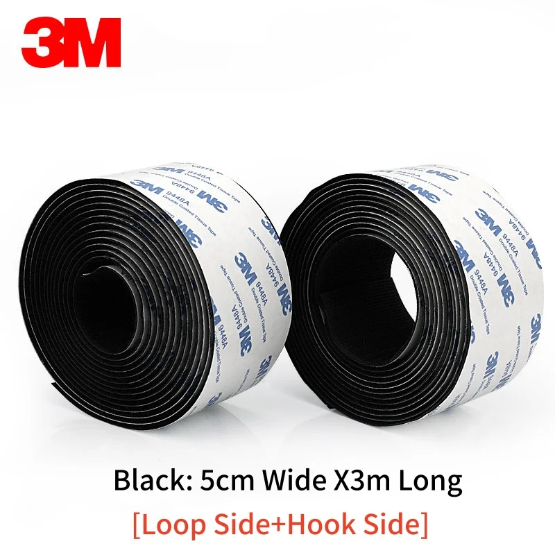 3M 9448A Selbstklebendes Klettband Starkes Spurloses Selbstklebendes Befestigungsband Doppelseitiges Klebeband Hochtemperaturbeständig