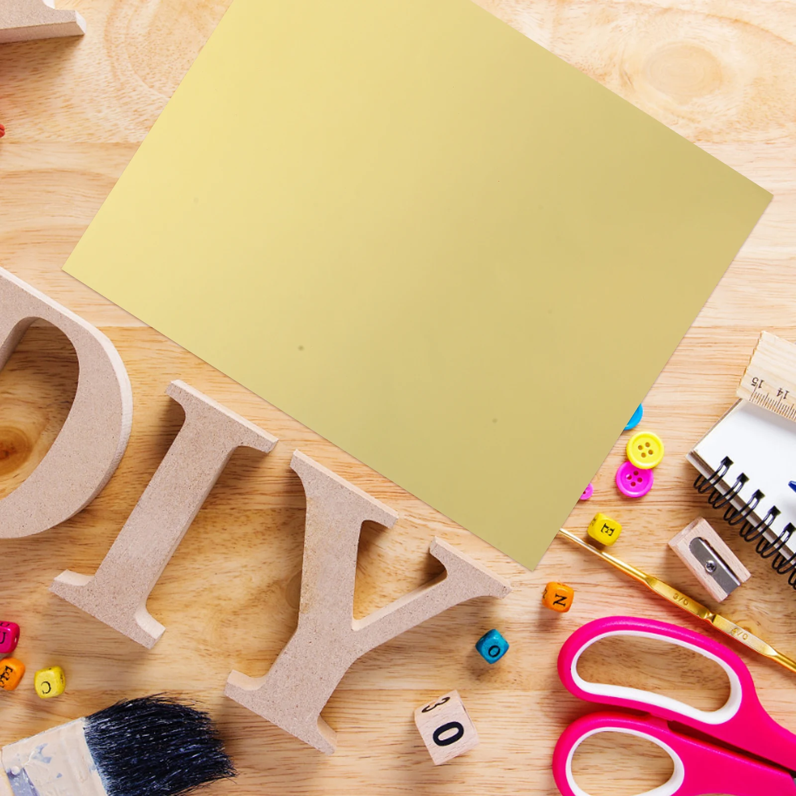 

10 Pcs Golden Single-sided Cardboard Crafts Paper Chocolate Wrapping Folding Copy 275g Metallic Stock for Printer