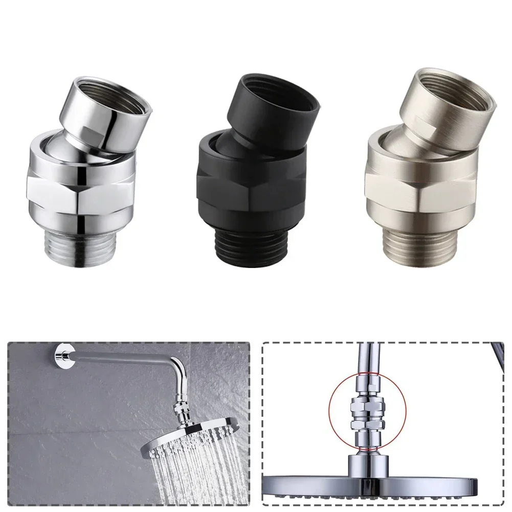 Shower Head Connector Swivel Adapter Ball Joint Water Tap Connector Water Flow Ball Joint Kitchen Accessories Hardware