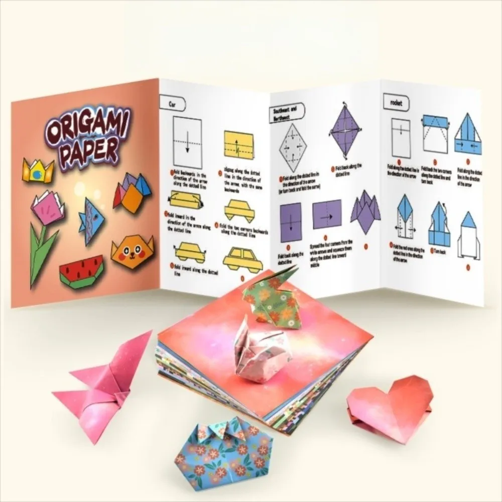 80 pcs Colorful Double Sided Origami Paper DIY Handmade Fold Art Material Folding Papers Flower 14x14cm Craft Paper Girls