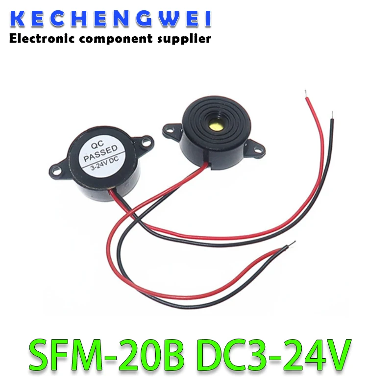 sfm-20b-dc3-24v-прочный-3-24v-пьезоэлектронный-зуммер-95db-непрерывный-звуковой-сигнал-для-arduino-автомобильный-фургон
