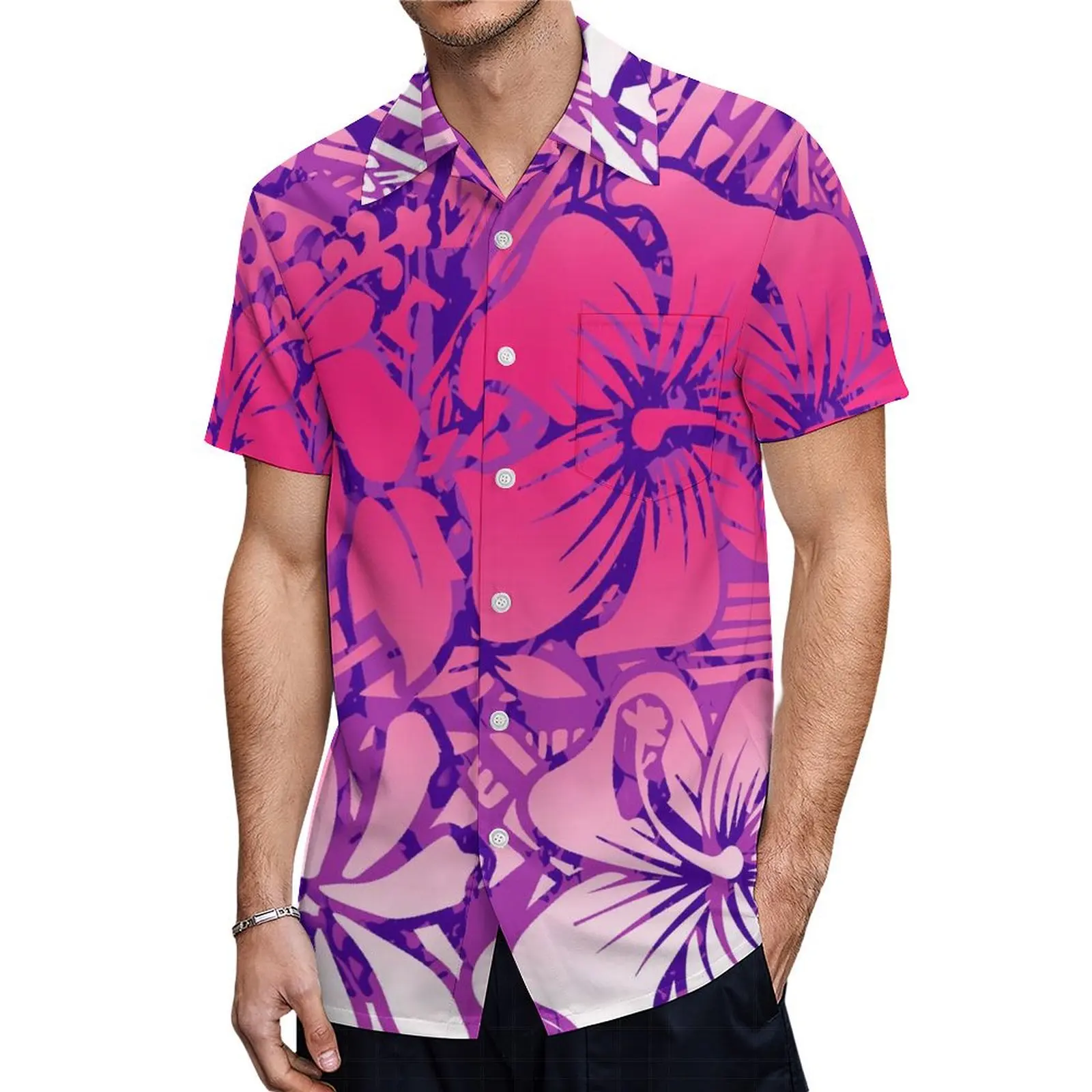 Polynesi scher Stammes druck hawaiian isches elegantes Mode paar sexy Kleid für Frauen mit Aloha-Hemd für Männer Paar Anzug