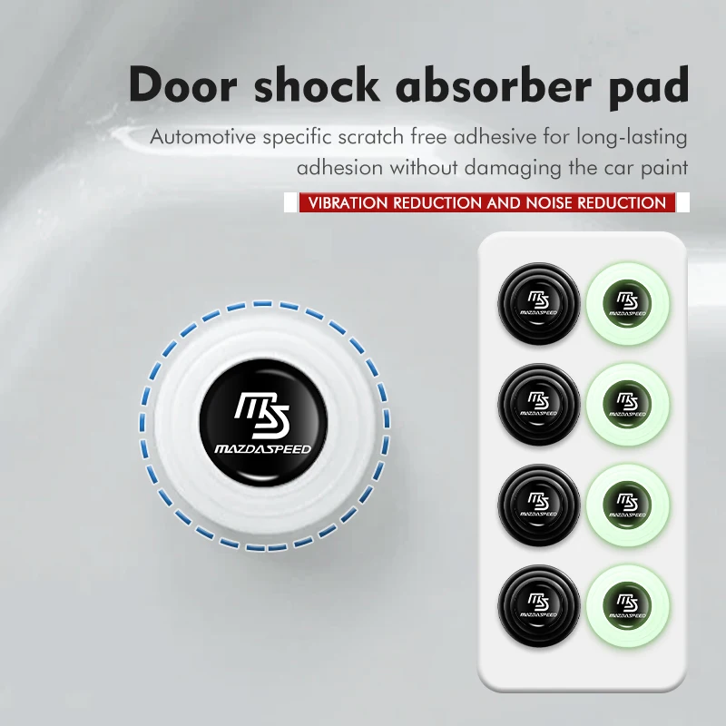 8 шт., резиновые амортизаторы для автомобильной двери, противоударные силиконовые накладки для Mazda 6 3 5 2 CX5 CX7 323 Demio Axela Atenza CX9 MX3