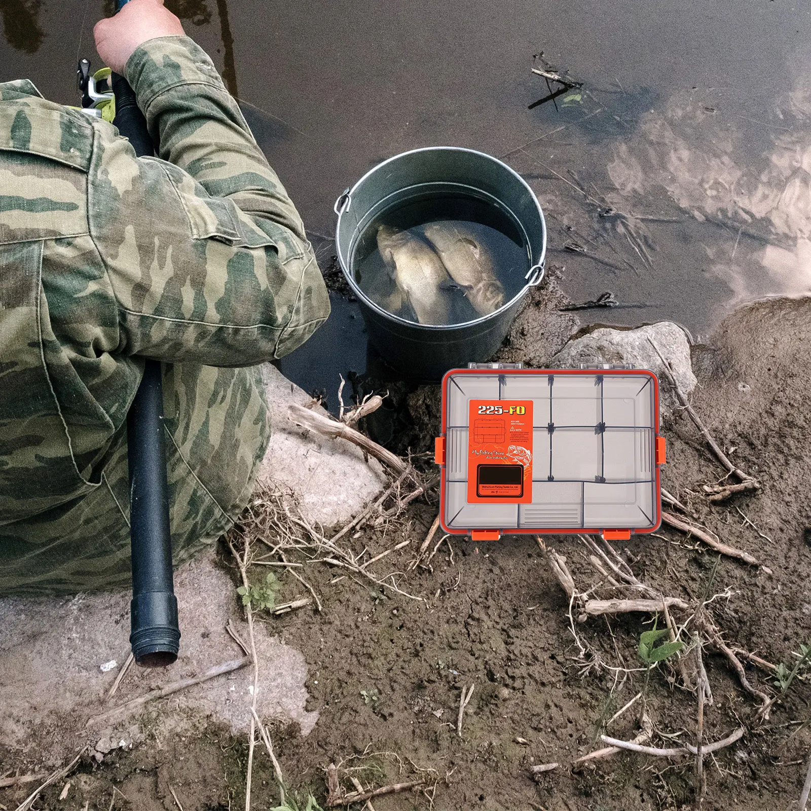 

Fishing Gear Storage Box Waterproof Sealing Portable Tackle Organizer For Hooks Baits Lures Fishing Tools Durable Large Capacity