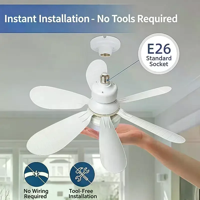 /PFU/40w Ceiling Fan Light E27 With Remote Control For Dimming, Suitable For Living Room, Study, Household Use, 85-265v Led