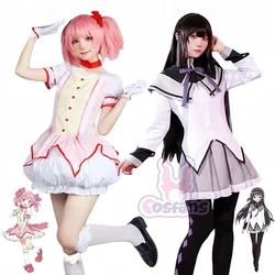 Cosplay Anime Kaname Madoka Cosplay Costume Magica Kaname Dress Wig Kaname Madoka Outfits for Comic Con Akemi Homura Cosplay