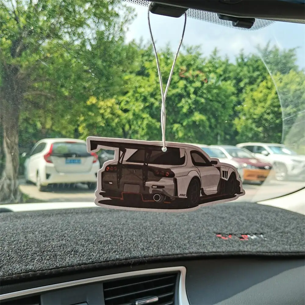 عالية الجودة سيارة مرآة الرؤية الخلفية الهواء المعطر معلقة العطور قلادة لمازدا 6 CX5 RX7 Axela ATENZA الداخلية اكسسوارات #4