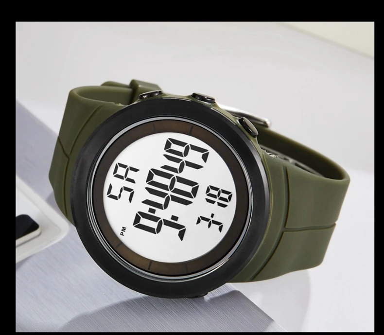 Orologio militare da uomo, tattico, impermeabile, per sport all'aria aperta, analogico, digitale, multifunzione, doppio display, orologio da polso da uomo (oro nero), Oro e nero., Orologi militari