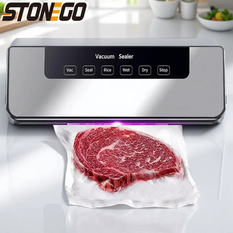 

Автоматическая вакуумная упаковочная машина для сухого и влажного масла, порошка, 65 кПа, всасывание, мощное домашнее кухонное коммерческое запечатывающее устройство