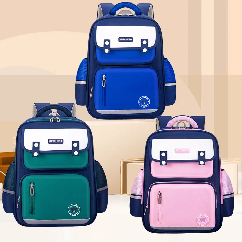 New student backpack with reduced weight and spine protection for women and men, lightweight and cute backpack for children