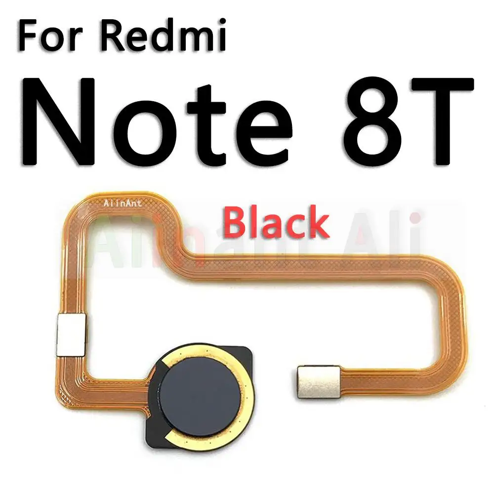 AiinAnt For Xiaomi Redmi Note 8 8T Pro Plus Prime Home Button Back Touch ID Finger Scanner Fingerprint Sensor Flex Cable