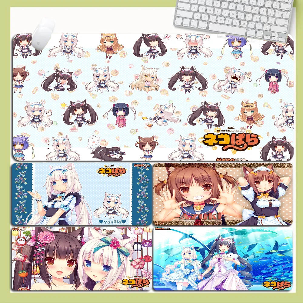 

Nekopara Japanese Anime Mousepad Large XXL Desktop Desk Mat Kawaii Gaming Accessories Students Writing Pad Desktop Mat