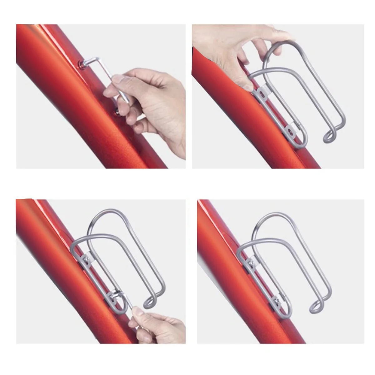 BVBV Велосипедная подставка для чайника из титанового сплава, полая клетка для бутылки с водой, держатель с винтами, велосипедные аксессуары, стиль B