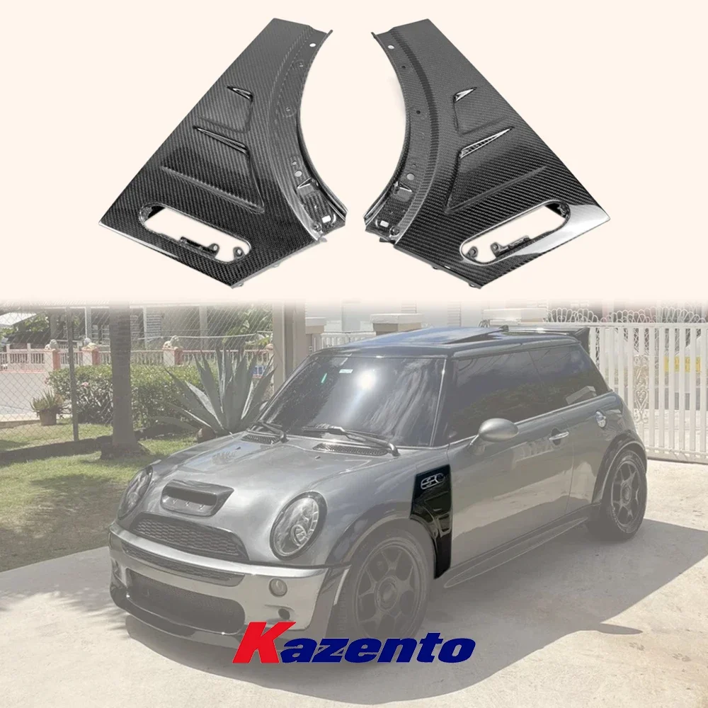 For Mini R50 R52 R53 Cooper S EPA Type Carbon Fiber Front Fender Replacement 