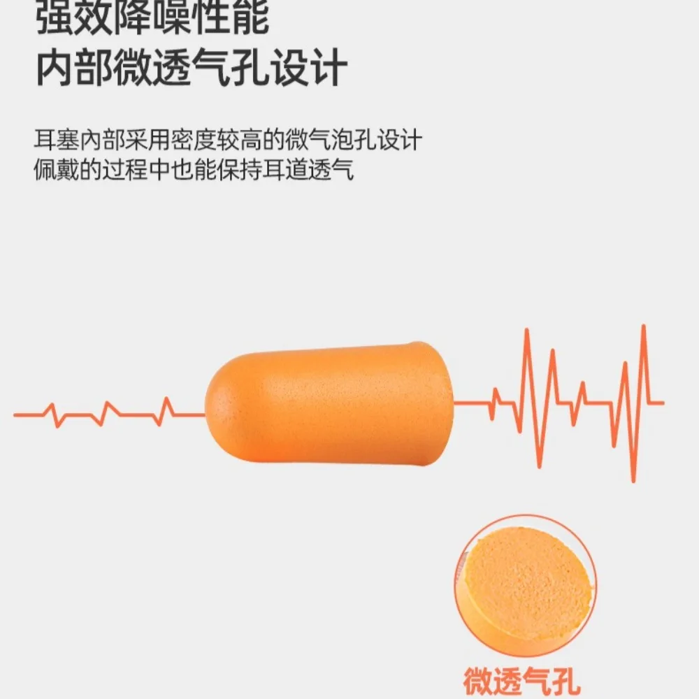 10 paia di tappi per le orecchie in memory foam protezione protezione dal rumore nessun strappo resistente allo sporco flessibile lavoro studio resto sonno antirumore russare