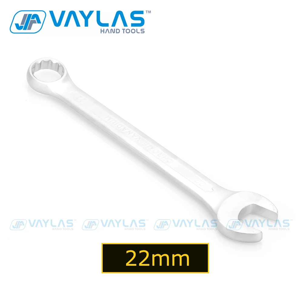 22mm Open Box End Combination Wrench All-Purpose Master Cr-V Opened Ring Combo Spanner for General Household Garage Auto Repairs