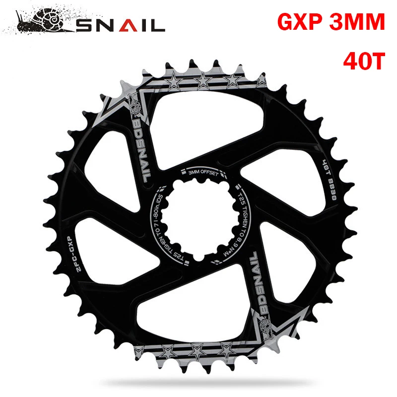 Pedaleira da bicicleta coroa liga de alumínio 3mm 6mm offset redondo  chainring para sram sx nx gx x01 xx1 mtb cárter