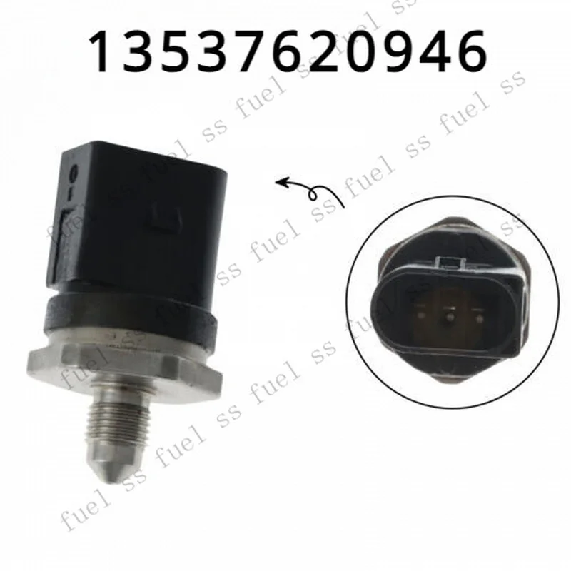 S+ Fuel Pressure Sensor 13537620946 For BMW X3 X1 535i 328i 528i M3 M4 Mini Cooper*