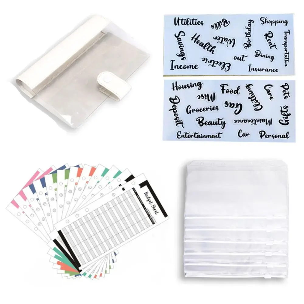 Ring Binder Loose Leaf Notebook Cute Portable 6 Rings Binder File Folder Kawaii Creative Loose-leaf Hand Notebook Kids