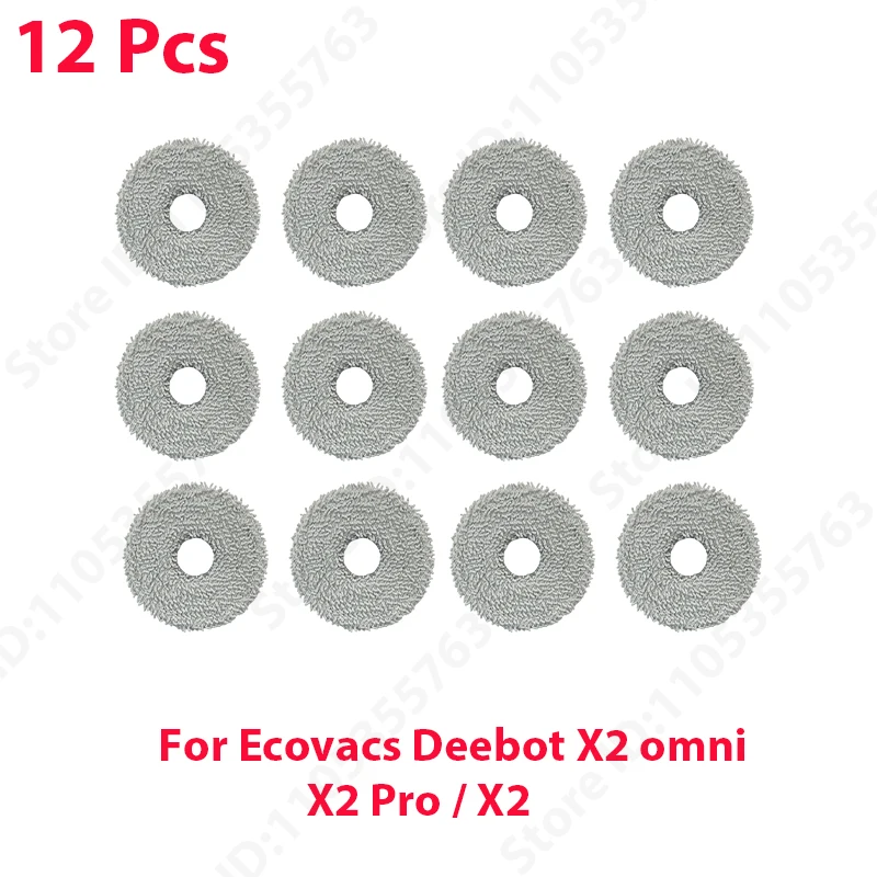 For Ecovacs Deebot X2 Omni / X2 Pro / X2 Main Side Brush Hepa Filter Mop Cloth Dust Bag Accessories image 3