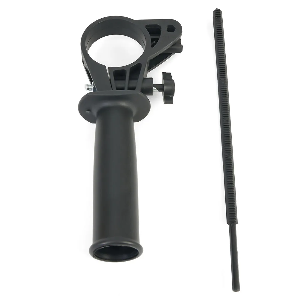 1/2pcs Electric Drill Side Hammer Handle For Grinding Machine Replacement Use Ergonomic Plastic Outer And Metal Internal Parts