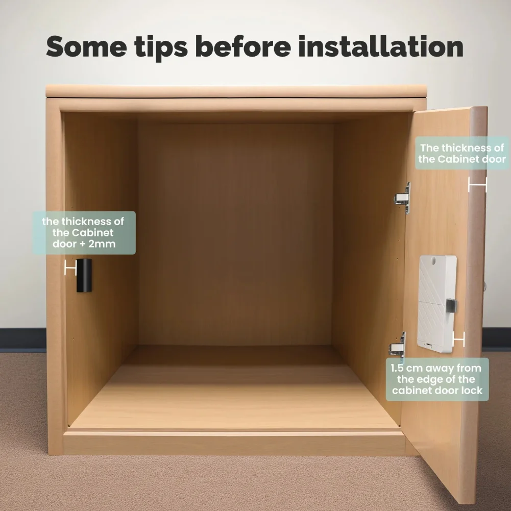 Office Storage Cabinet Lock Keyless Cabinet Drawer Lock Keyless Entry Binder Stickers Included Screws Included
