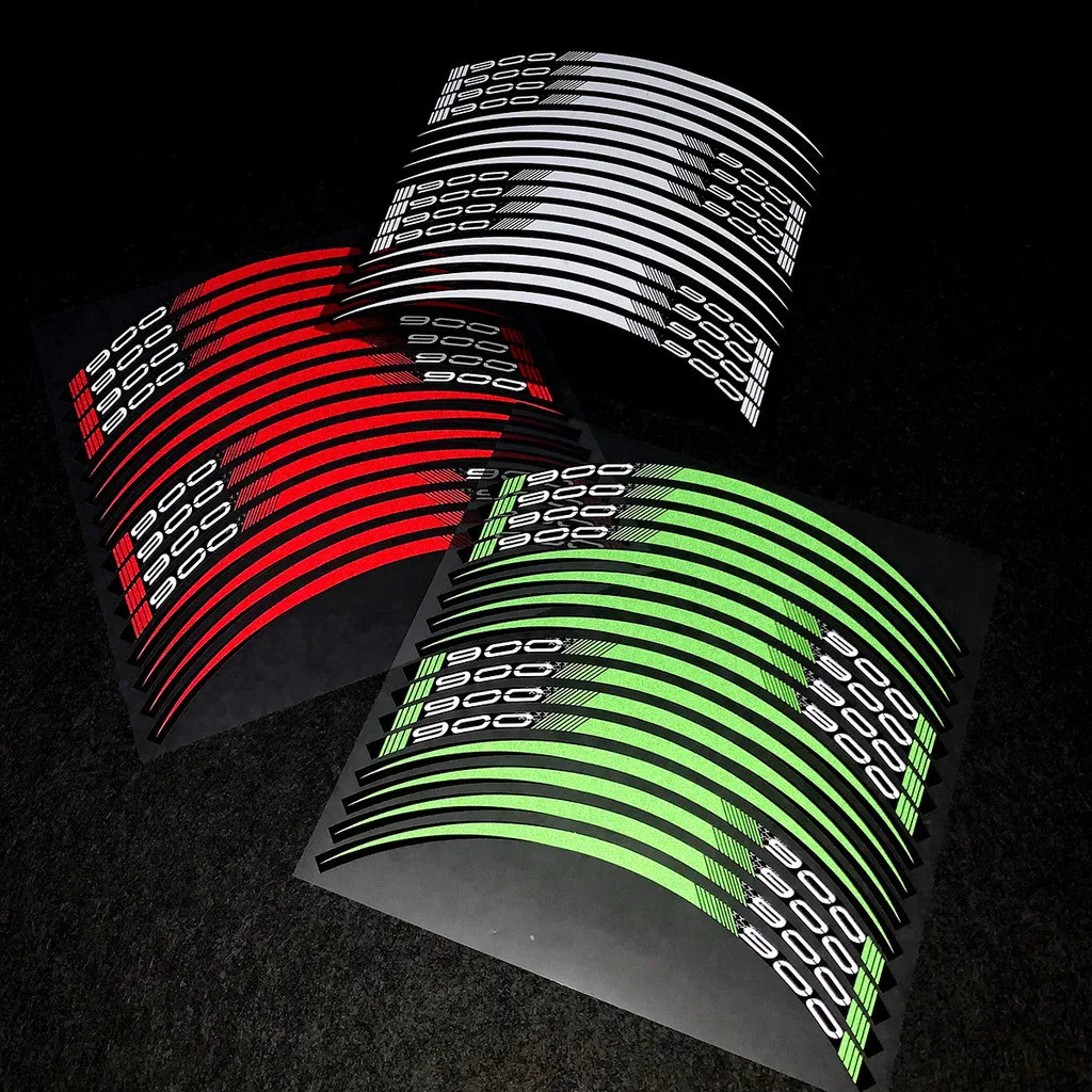 For Kawasaki Z900 z 900 Motorcycle Wheel Rim Stickers Reflective Hub Stripe Tape Decals Motor Cycle Accessories Waterproof
