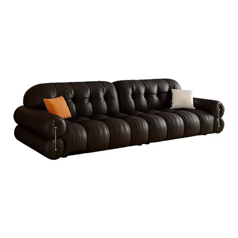 

Retro French leather sofa