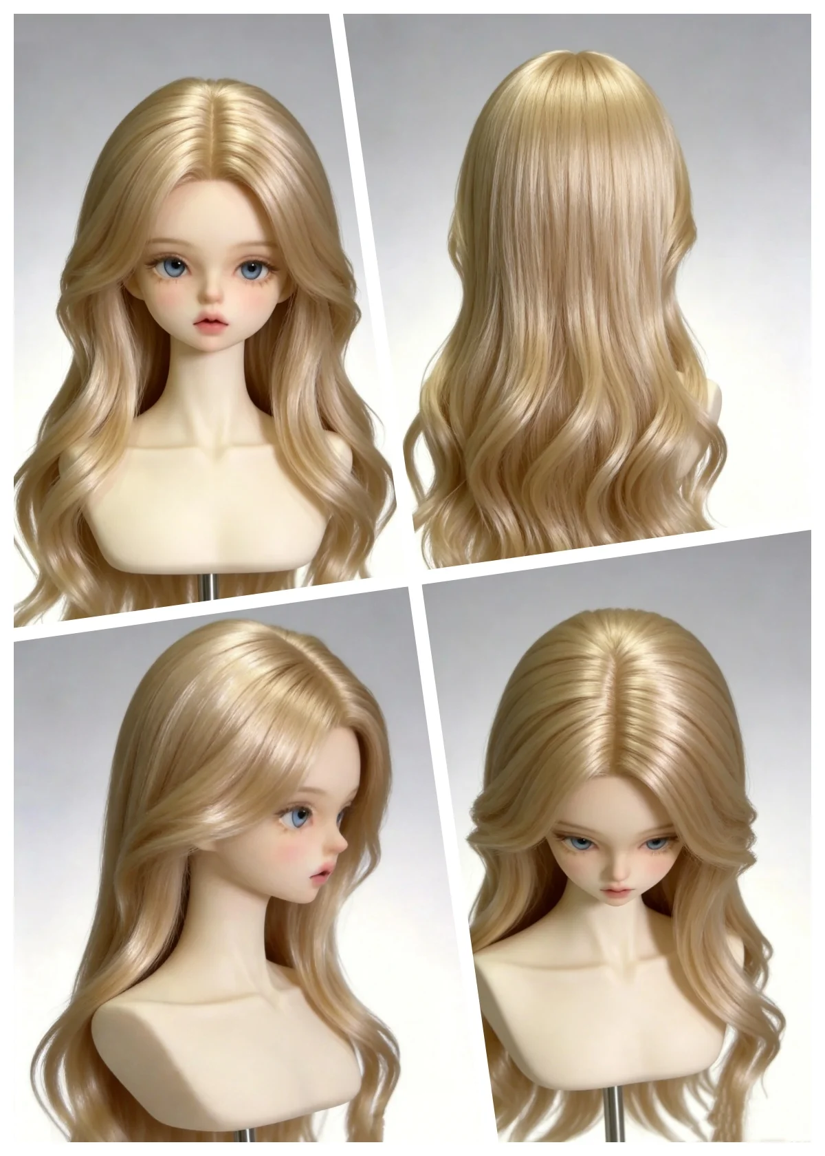 

Wigs 1 6 scale dolls accessories doll wig, bjd accessories bjd wigs 1/3 1/4 BJD doll hair free shipping