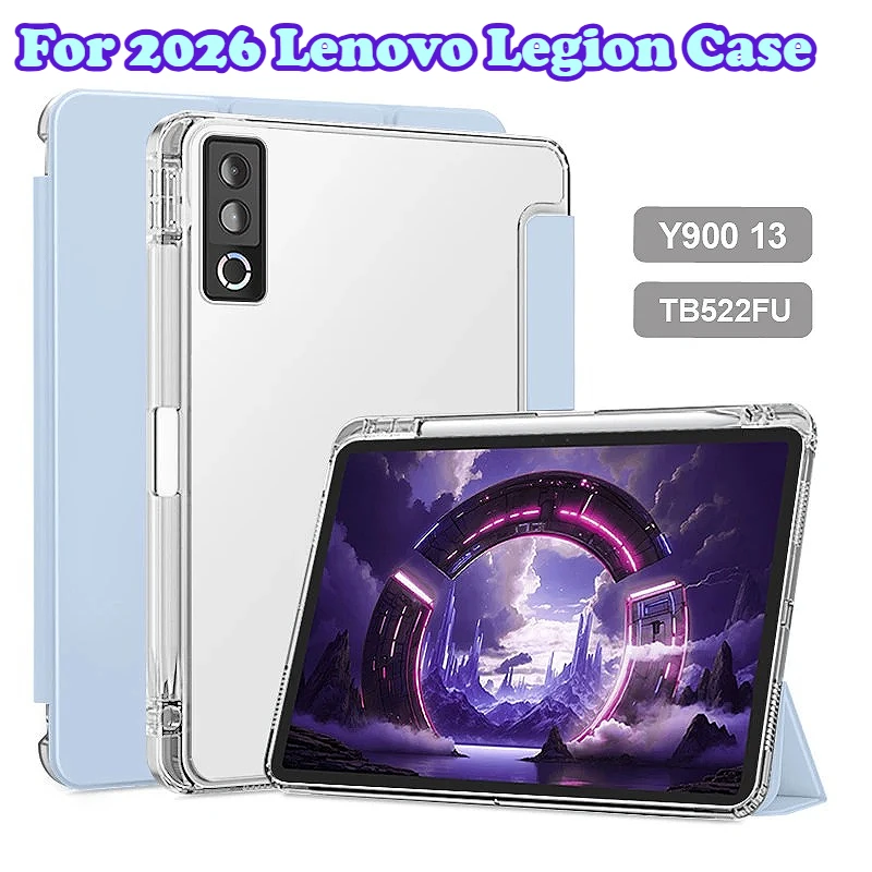 PU Leaher TPU Back Tablet Case for Lenovo Legion Y900 13 Y700 5/4th 8.8 Xiaoxin Pad 11 2026 Idea Tab 11 " Pen Holder Samrt Cover