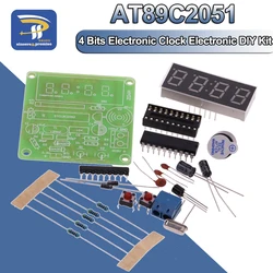 High Quality C51 4 Bits Electronic Clock Electronic Production Suite DIY Kit AT89C2051 LED Display Electronic Module