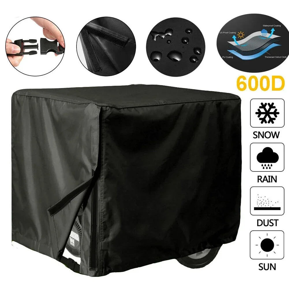 1pc Waterproof Heavy Duty Generator Cover X Large Thick 210D Oxford Cloth 38X28X30 Inch Household Generator Accessories