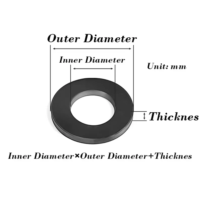20 Pcs Black Rubber Flat Washer Anti Oil Seal Washers M2 M2.5 M3 M4 M5 M6 Insulation Flat Rubber Seals Hose Plumbing Gaskets