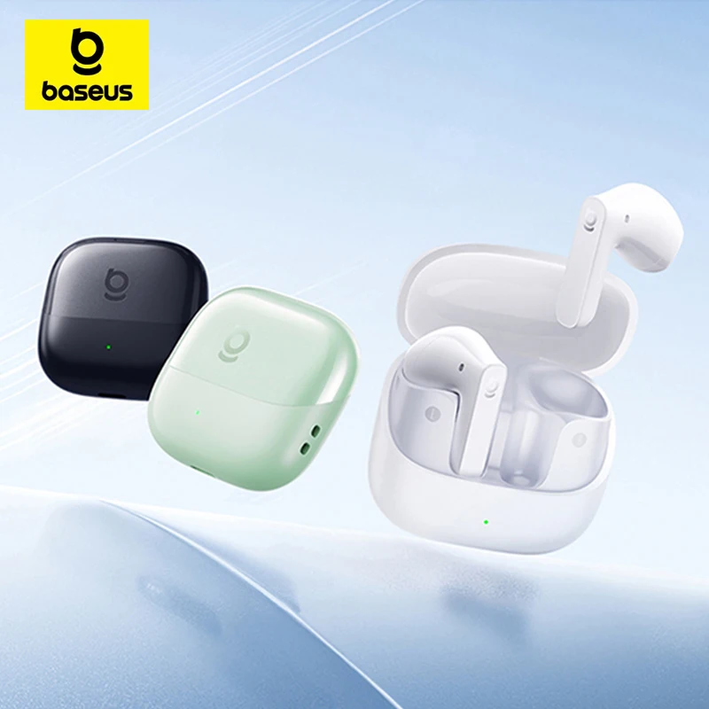 

Baseus BS1 NC Earphones Wireless Bluetooth 6.0 Headophones TWS Active Noise Reduction Earbuds LDAC IP55 60ms Low Latency Headset