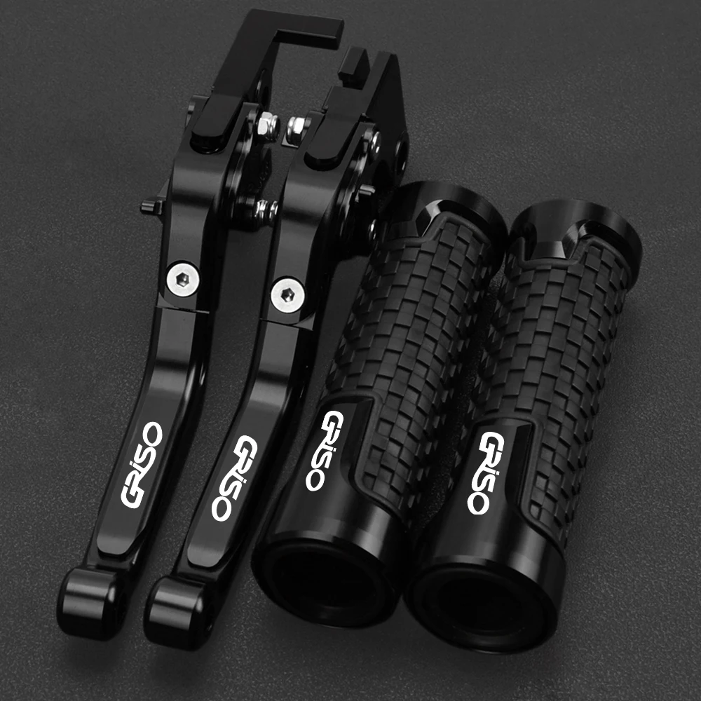 For MOTO GUZZI GRISO 2006-2015 2014 Motorcycle Accessories CNC Folding Adjustable Brake Clutch Levers Handlebar grips Handle bar