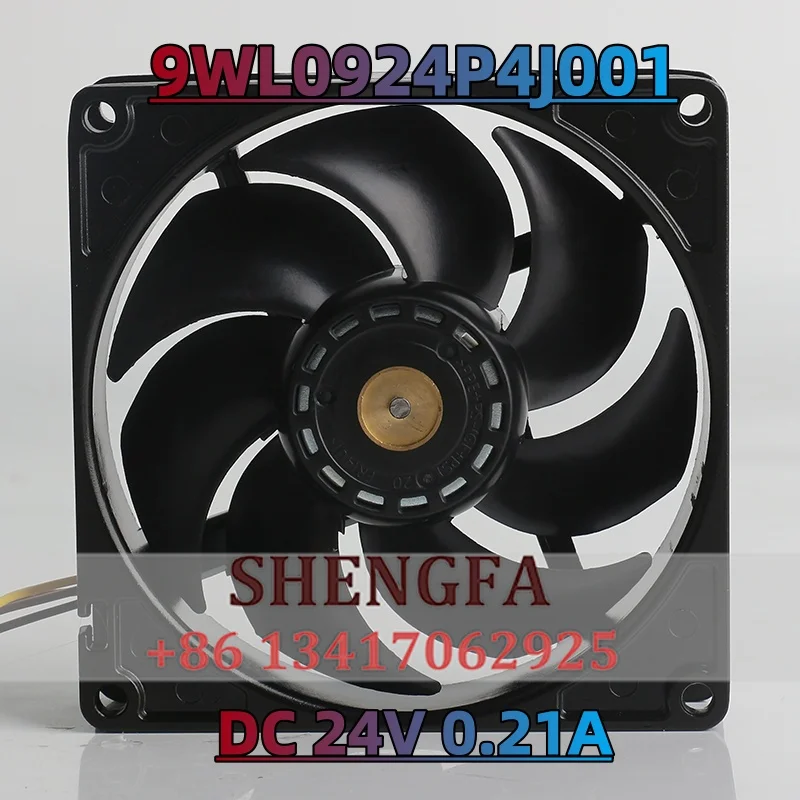 Cooling fan Sanyo 5V 12V 48V AC EC 9025 9CM 90X90X25MM aluminum frame moisture-proof speed regulation 9WL0924P4J001 DC 24V 0.21A