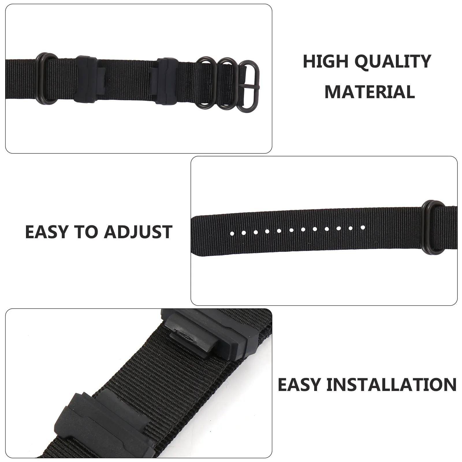 

1 set 1 Set Nylon Wristband Adjustable Durable Replacement Strap For Smart Watch Canvas Watchband Gift Bracelet Watch Strap
