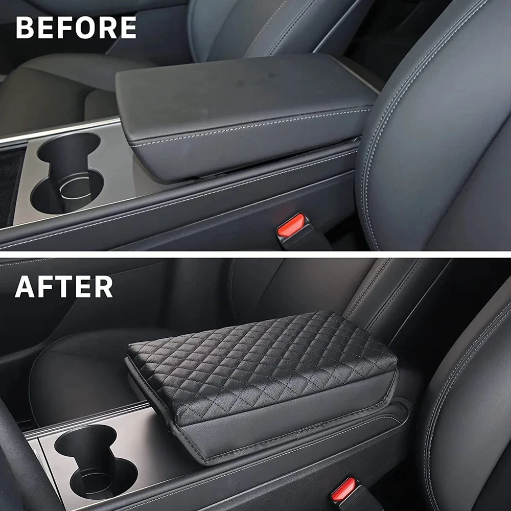 For Tesla Model Y Juniper 2025 2026 Model 3 Armrest Cover Box Cushion Anti-scratch Mat Center Console Car Protector Accessories