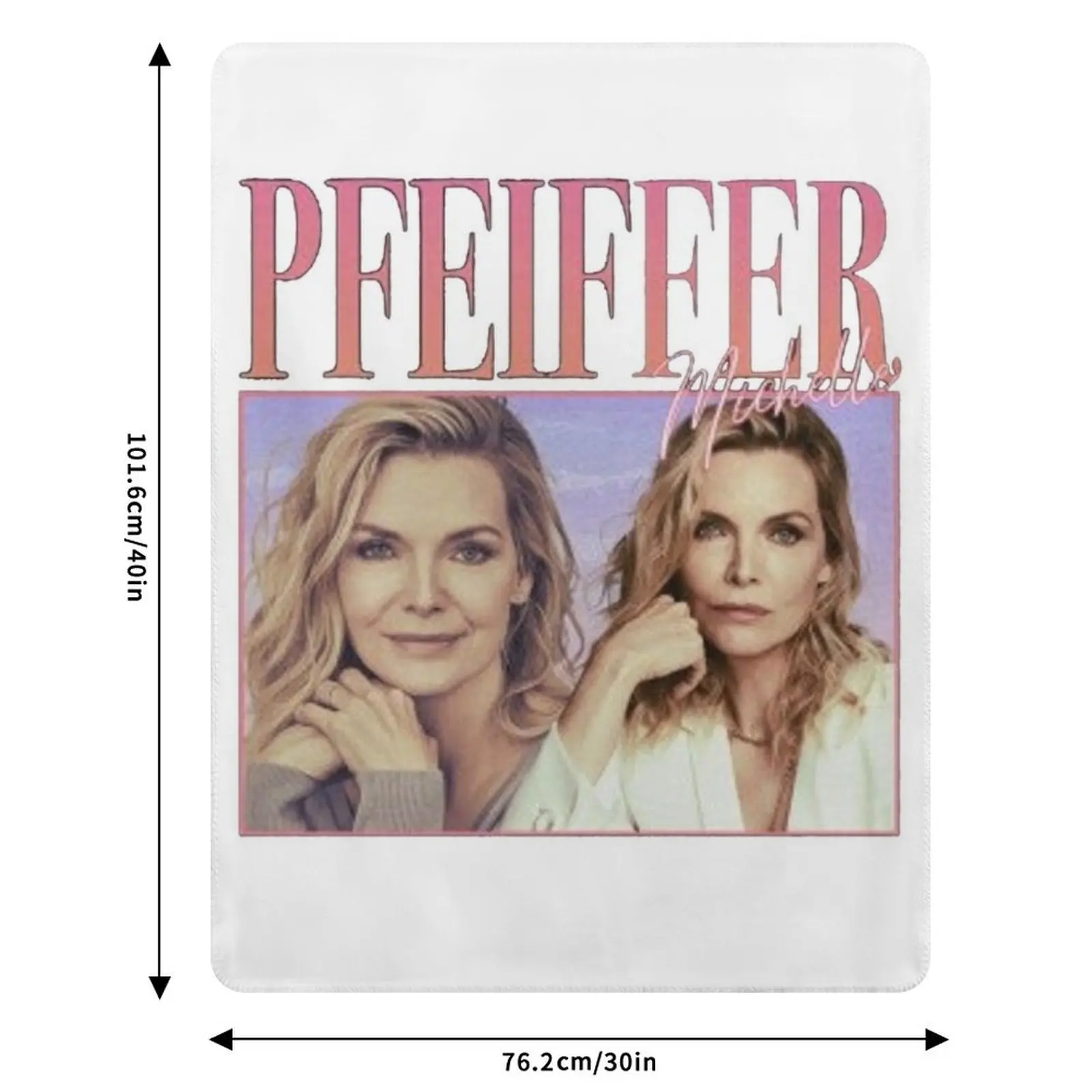 90's ريترو ستايل ميشيل Pfeiffer رمي بطانية فروي بياضات السرير أغطية السرير البطانيات لبطانيات الأرائك