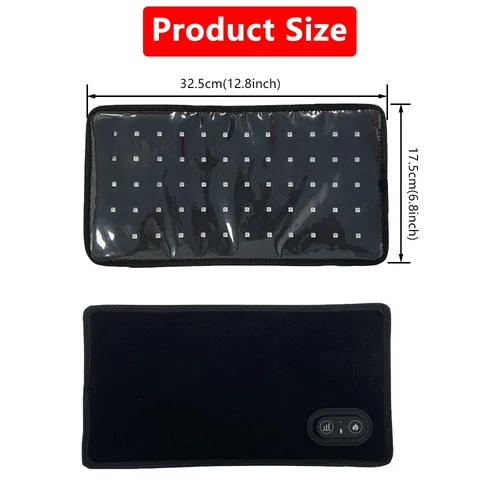 Imagen 2 del producto Nuevo Cinturón de terapia de luz roja inalámbrico de 60Leds para brazo, mano, cintura, hombro, pierna, 660nm y 850nm