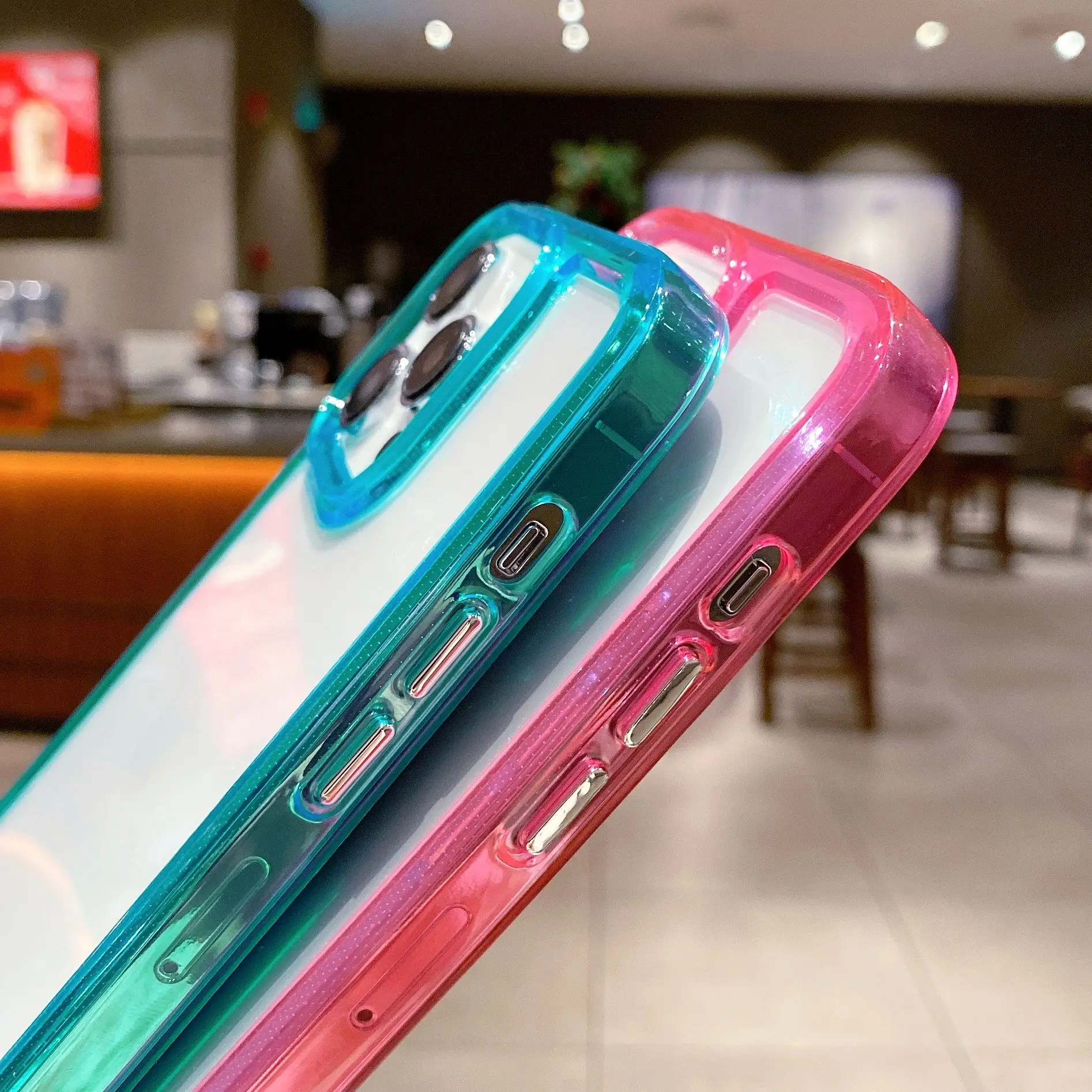 Transparent Hard Acrylic Bumper Case For iPhone 15 14 13 12 11 Mini Pro XS Max XR X 8 7 Plus SE Shockproof Clear Cover Coque