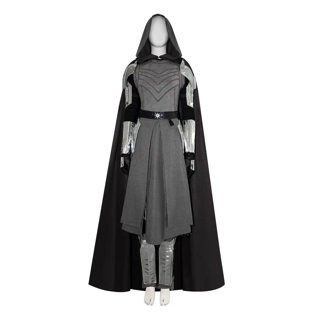 

Movie Character Shin Hati Cosplay Costume Women's Dress Vest Pants with Cloak Accessories Halloween Role Play Outfit