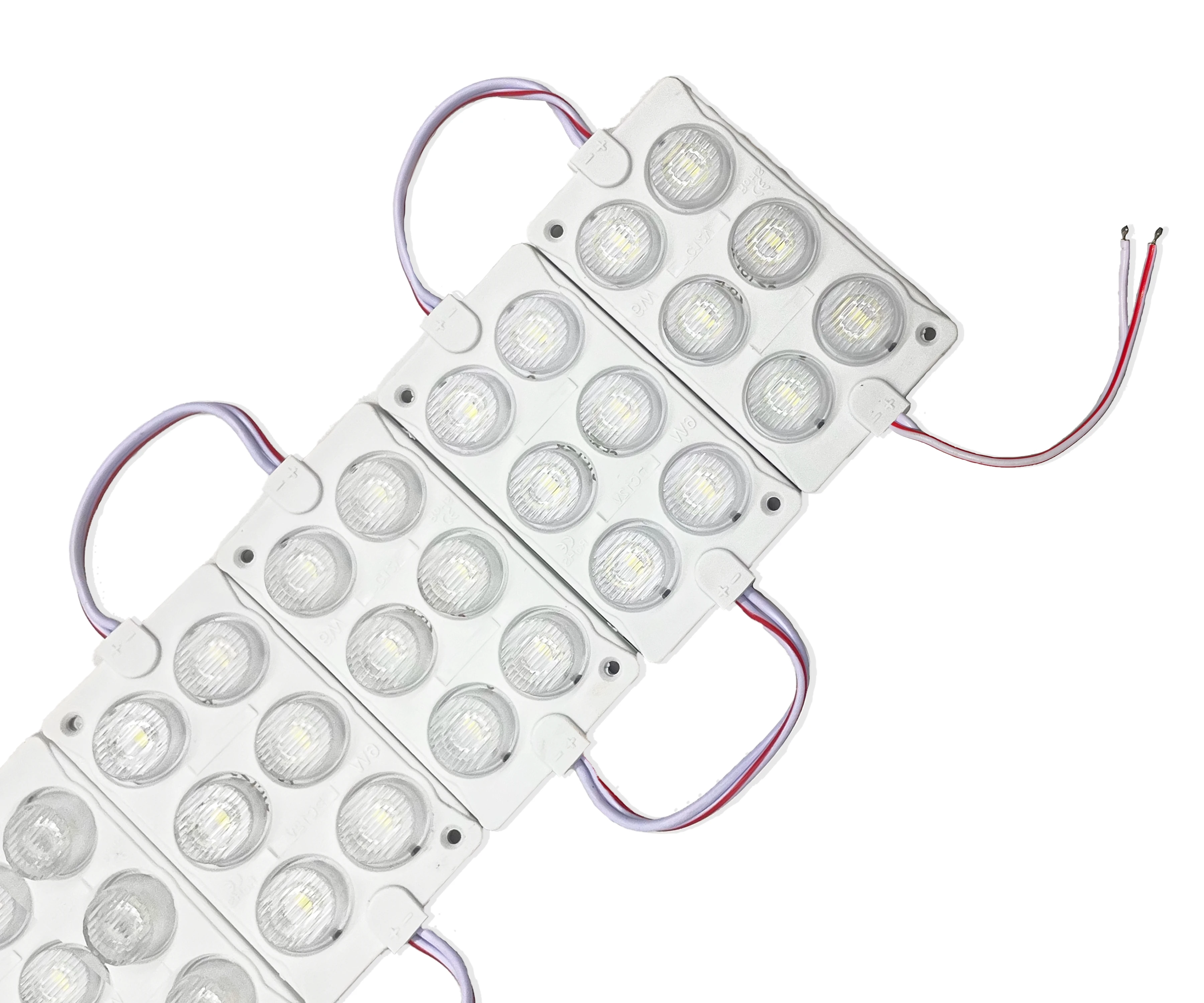 

20pcs High Power 3W LED Side Module Light Injection Len 12VDC 6500K Module Light for Storefront Window Advertisement Light Box