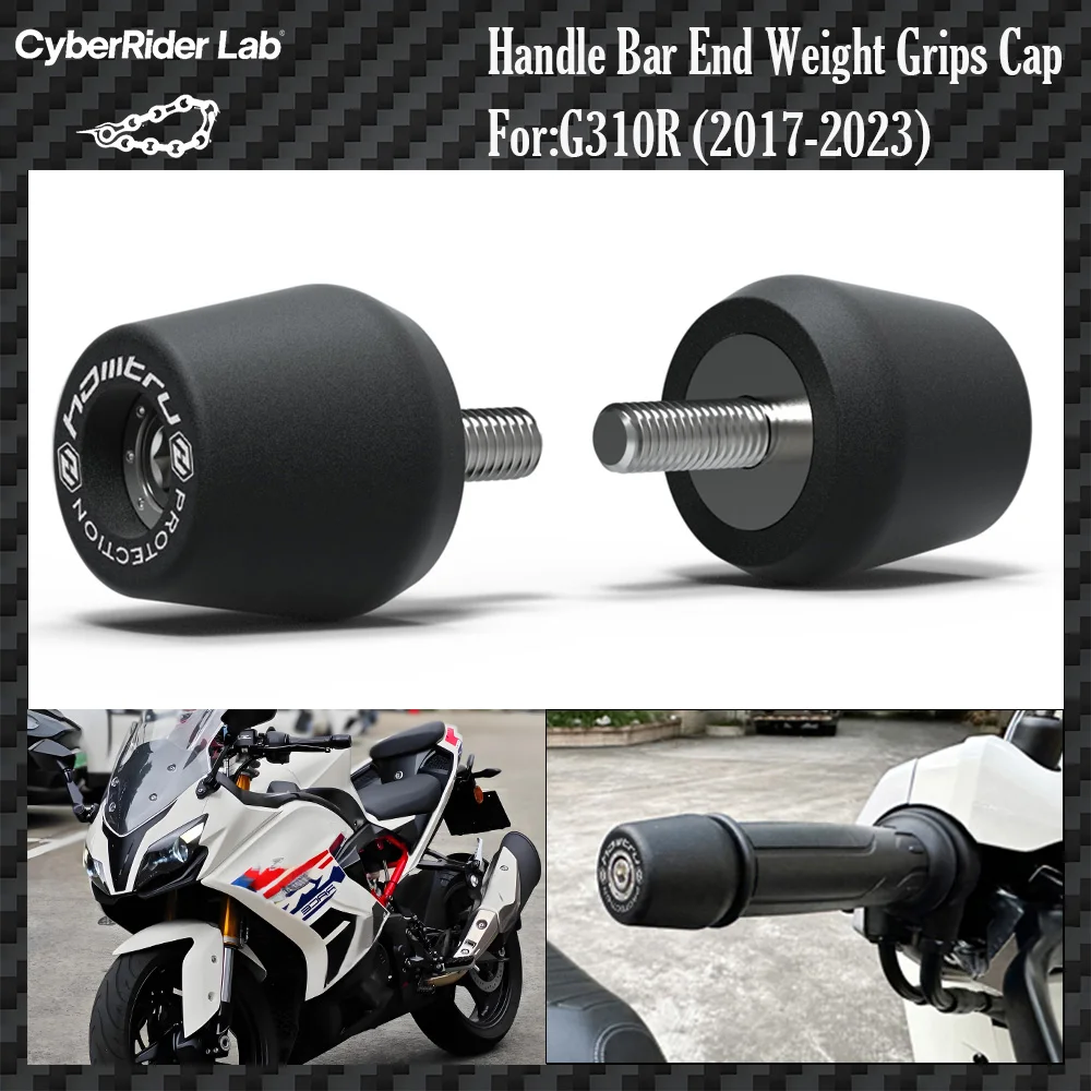 

For BMW G310R/G310GS 2017-2023 Steel Motorcycle Bar End Caps - No Tools Install Anti-Rust Rider Gift Global Fit​