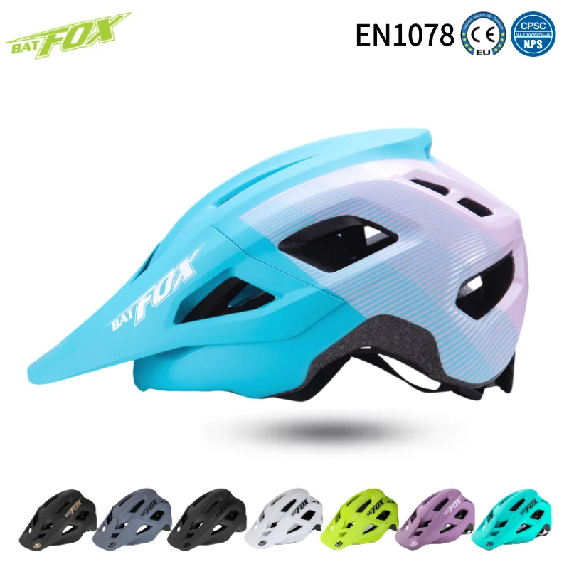 BATFOX Cycling Helmet Size S/M/L Adjustable Comfort Mountain Bike Helmet Men Women Electric Scooter Road MTB Bicycle Helmets