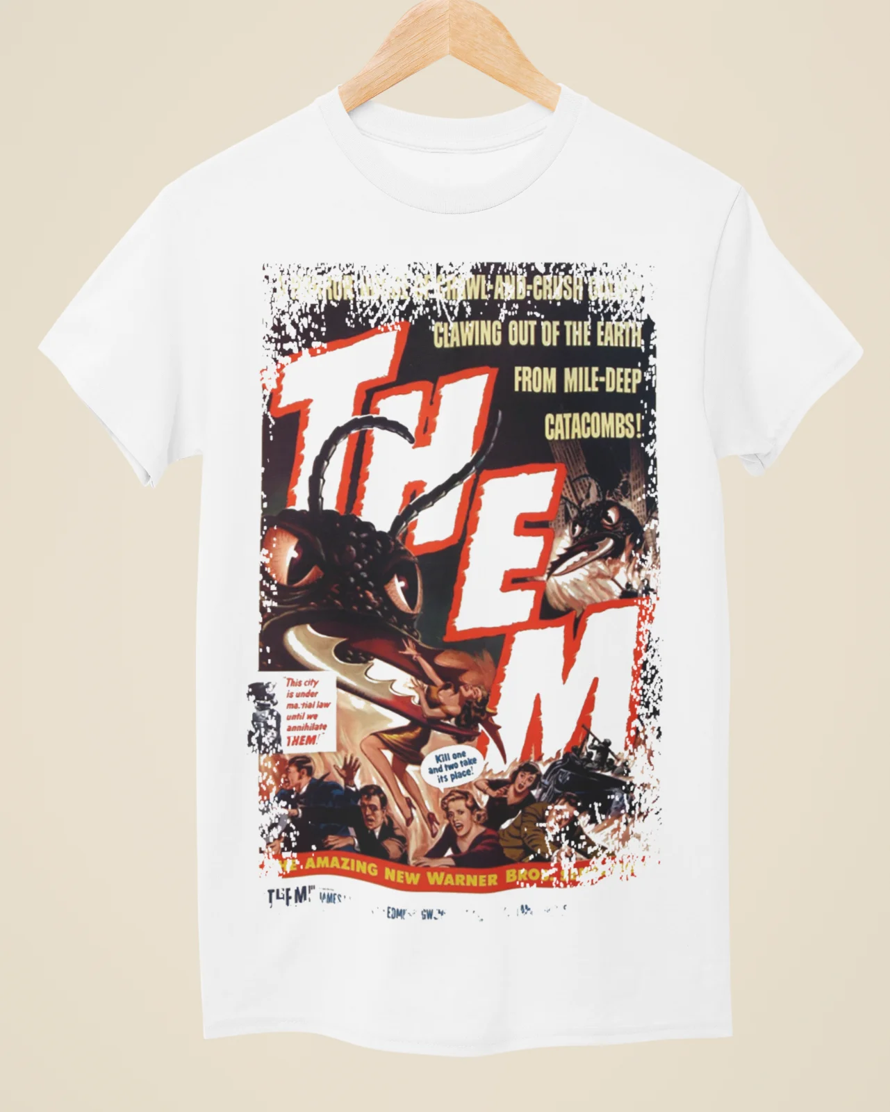 Them (1954) - Movie Poster Inspired Unisex White T-Shirt