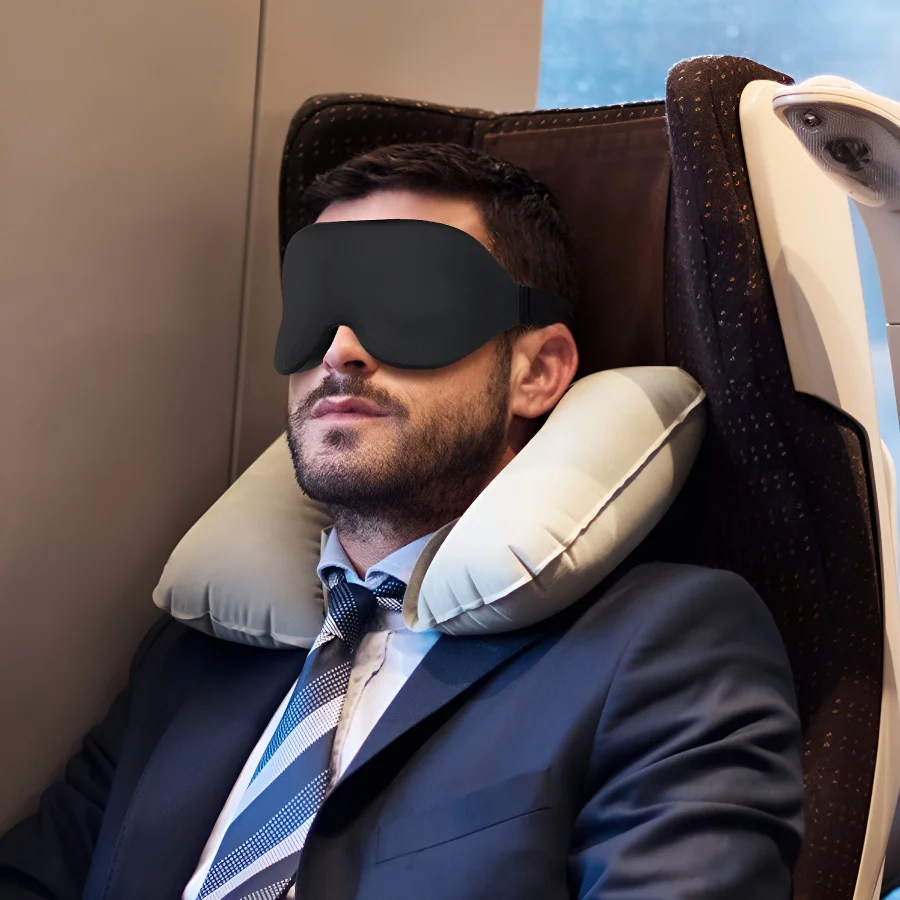 قناع النوم للنوم الجانبي، حجب الضوء للنوم للنساء والرجال معصوب العينين، غطاء عين خفيف الوزن للسفر #6